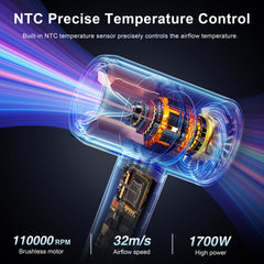 YAPOY Professional Hair Dryer 110,000 RPM YB500